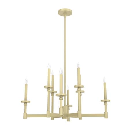Hunter Downrod Light, Modern Brass, 120 V, UL L 19053