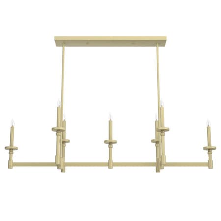 Hunter Downrod Light, Modern Brass, 120 V, UL L 19055