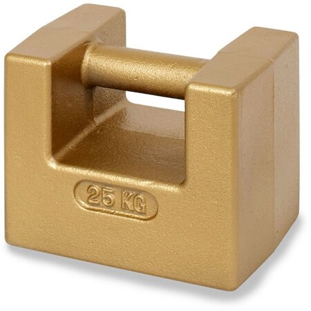 Ohaus Weight, 25 Kg, Nist Class F, Cast Iron G 80850304