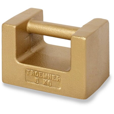 Ohaus Weight, 5 Kg, Nist Class F, Cast Iron Gr 80850301