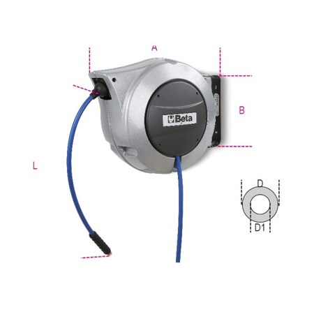 Beta Automatic Hose Reel Aluminum 019100010