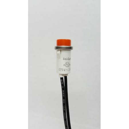 Quincy Lab Indicator Light, Amber, 125V 101-2201
