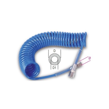 Beta Polyurethane Recoil Hose.5X10Mt 019140060