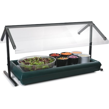 Carlisle Foodservice Std Dbl-Sided Sneeze Guard, 73-1/4", Blk 971203