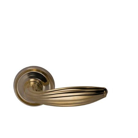 Omnia Rose Single Dummy Unlacquered Bright Brass 192 Lever with 2-3/16" 192/55.SD3A