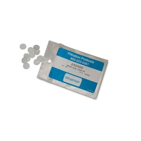 Whatman Polyester Drain Disc, 10 mm, 100/, PK 100 230300