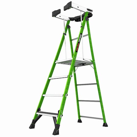 Little Giant Ladders 4 ft Fiberglass Platform Stepladder, 375 lb Capacity 19304