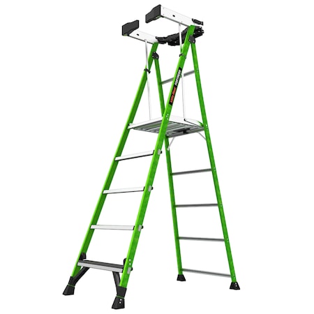 Little Giant Ladders 5 ft Fiberglass Platform Stepladder, 375 lb Capacity 19305