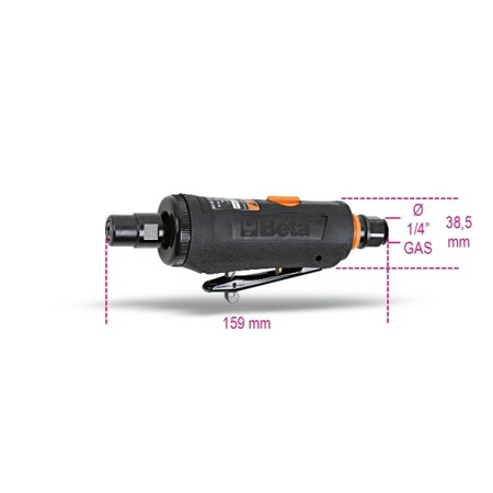 Beta Die Grinder, 1/4" Air Inlet, 3mm, 6mm Collet, 25,000 rpm, 0.2KW 019330001
