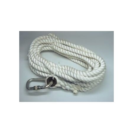 Honeywell Miller 50-Ft. Length, 1 Thimble And 1 Carabiner, 5/8-In. Nylon 194R-2/50Ftwh 194R-2/50FTWH