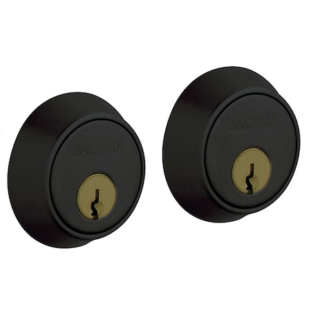 Baldwin Estate Satin Black Deadbolts 8011.190