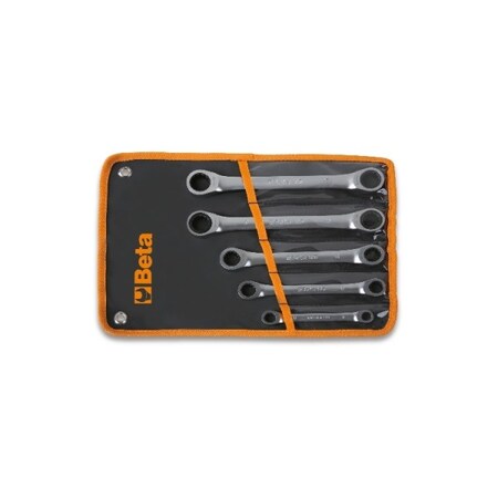 Beta Ratcheting Double End Wrench Set, 5 pcs. 001950066
