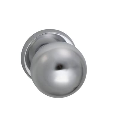 Omnia Knob Priv 2-3/4" BS T 1-3/4" Doors Bright Chrome 2-3/8" 198 198/60C.PR2