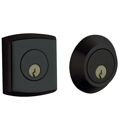 Baldwin Estate Satin Black Deadbolts 8286.190