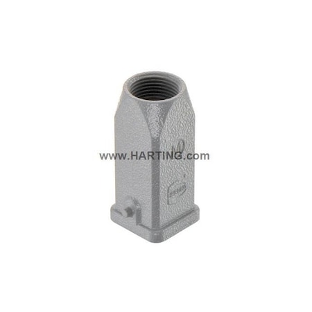Harting Rectangular Connector Hood, 33.4 mm L 19200031440