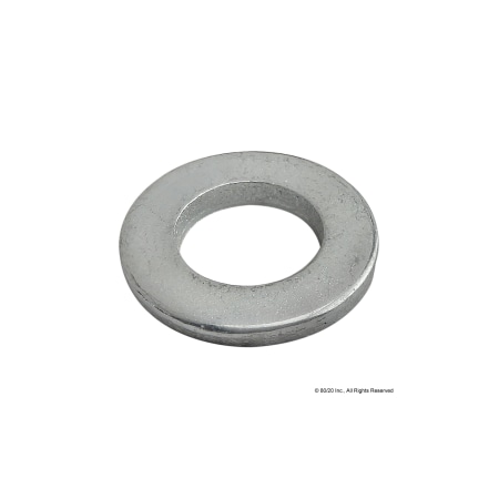 80/20 Flat Washer, For Screw Size M6 , Steel Zinc Plated Finish 19-6041