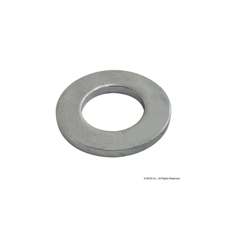80/20 Flat Washer, For Screw Size M8 , Steel Zinc Plated Finish 19-6042