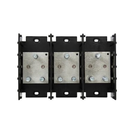 Eaton Bussmann Power Distribution Block, Open, 1 Pole, 400 A Copper, 600 V AC/DC 16591-1