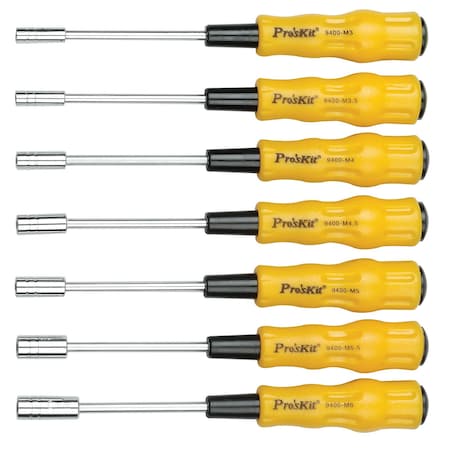 Proskit Hex Nut Driver Set, 7pcs 1PK-9402