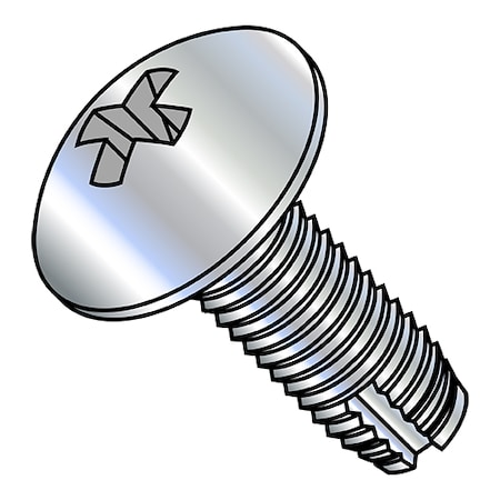 Zoro Select Concrete Screw, Truss, Steel Zinc Plated, 1250 PK 14241PT