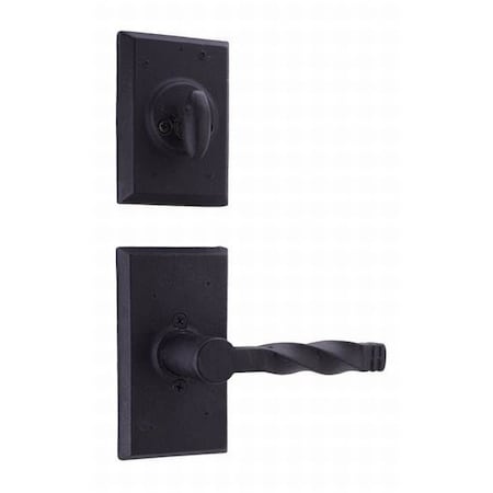 Weslock Monoghan Interior Dummy Handleset Trim for Aspen Black 07805--N20020