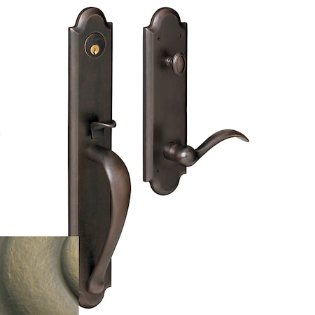 Baldwin Entry Handlesets Antique Brass 6402.050.LENT