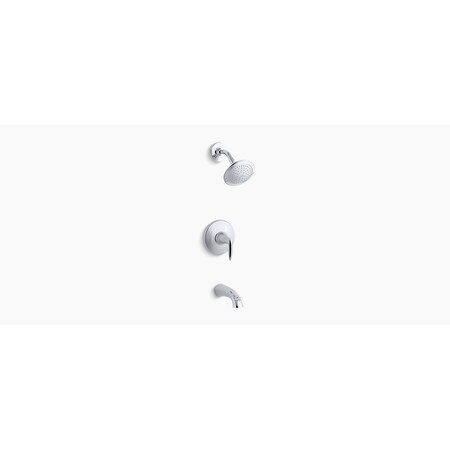 Kohler Alteo(R) Rite-Temp(R) Bath And Shower Valve Trim With Lever Handle, Spout And 2.0 Gpm Showerhead TS45104-4E-CP