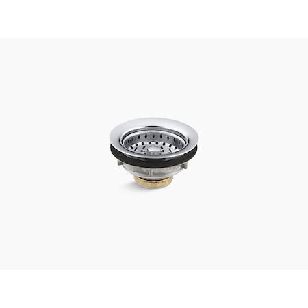Kohler Stainless Steel Sink Strainer, Less Tailpiece 8814-CP