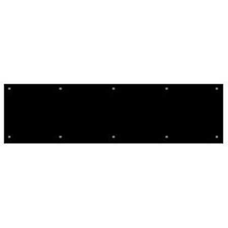 Baldwin Estate Satin Black Kick Plates 2000.190.0634