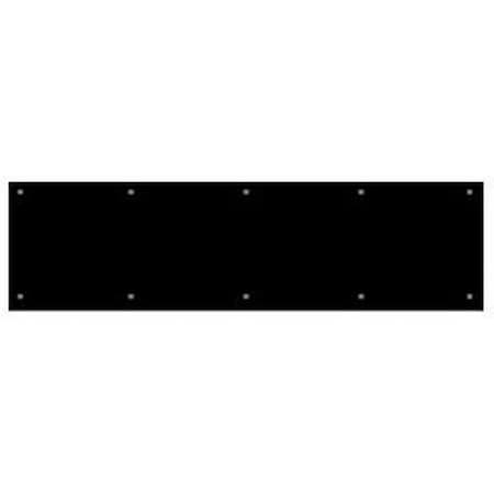 Baldwin Estate Satin Black Kick Plates 2000.190.0834