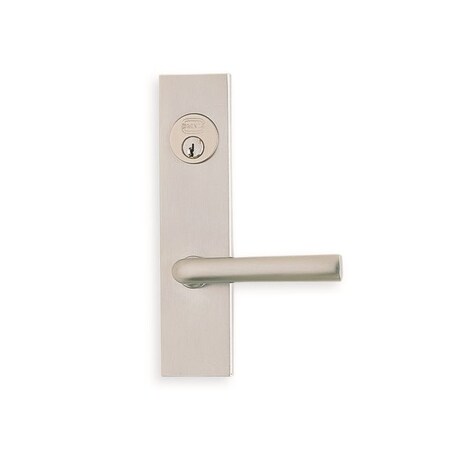 OMNIA LH 368 Lever 4000 Plate Double CYL 234BS Mortise Lock Satin Chrome 4368AC00L3