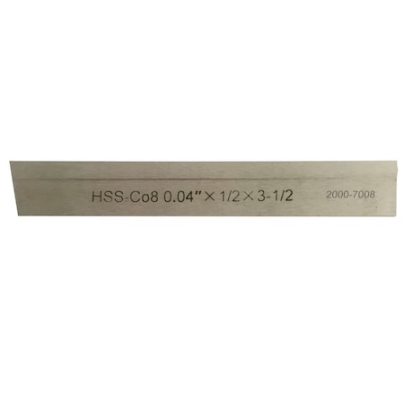 Hhip .04 W X 1/2 H X 3-1/2" P1N 5% Cobalt Parallel Cut-Off Blade 2000-7008