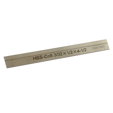 Hhip 3/32 X 1/2 X 4-1/2" P2 5% Cobalt Parallel Cut-Off Blade 2000-7020