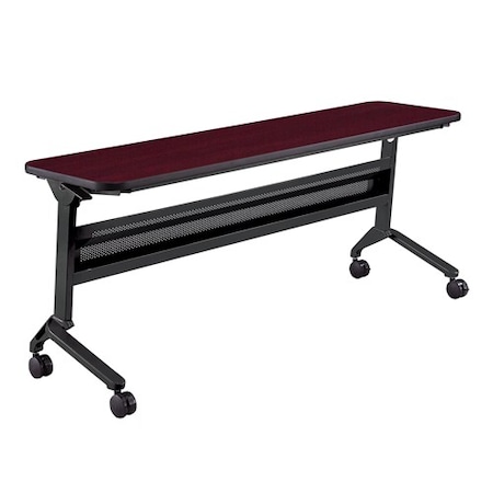 Safco Rectangle Flip-N-Go 18 x 72" Rectangular Training, 72 W, 18 L, 29 H, Laminate Top Top LF1872TSRMH