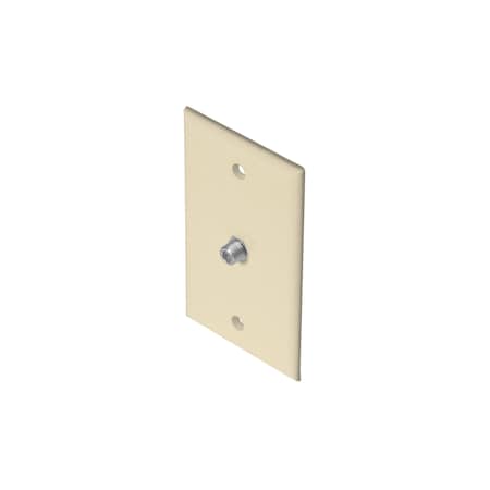 Steren TV Wall Plate 1-F81 Ivory 200-251IV