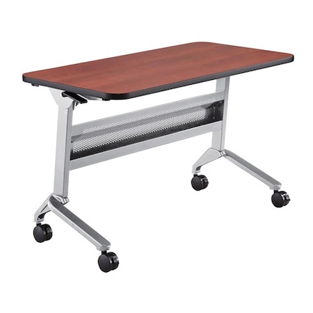 Safco Rectangle Flip-N-Go 24 x 48" Rectangular Training, 48 W, 24 L, 29 H, Laminate Top Top LF2448TSLVLCRM