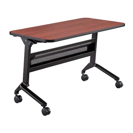 Safco Rectangle Flip-N-Go 24 x 48" Rectangular Training, 48 W, 24 L, 29 H, Laminate Top Top LF2448TSLCRM