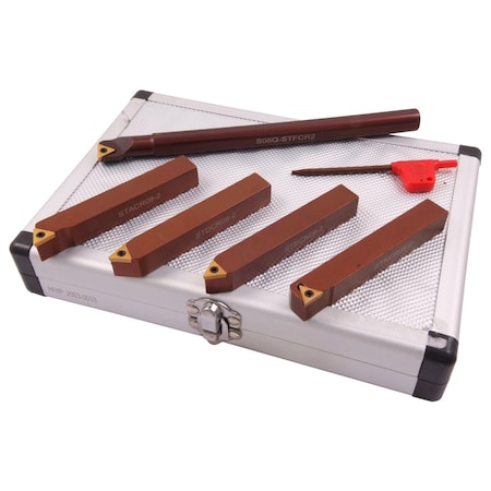 Hhip 1/2" 5 Piece Indexable Turning & Boring Tool Set 2003-0033