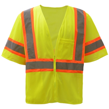 Gss Safety Hi-Vis Long Sleeve T-Shirt, 100% Polyester Birdseye, Orange, 5XL 5506-5XL