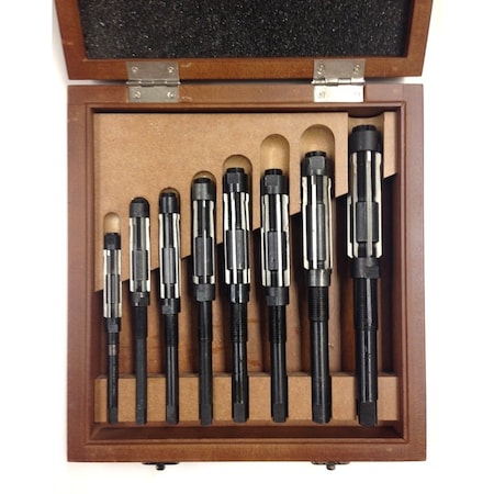 Hhip A-H 8 Piece High Speed Steel Adjustable Blade Reamer Set 2006-0026