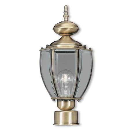 Livex Lighting Outdoor Basics 1 Light Antique Brass Out 2009-01