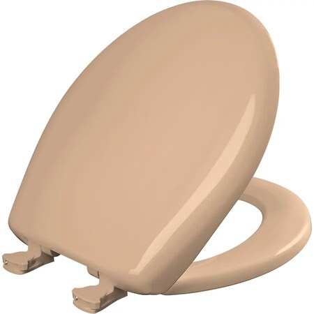 Bemis Rnd Cfwc E2 Sta Plst St Tan, With Cover, Plastic, Round, Tan 7B200SLOWT 088