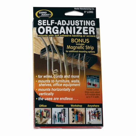Cordaway Cord Organizer 6" Wide with 8 Flexi, PK6 200CS