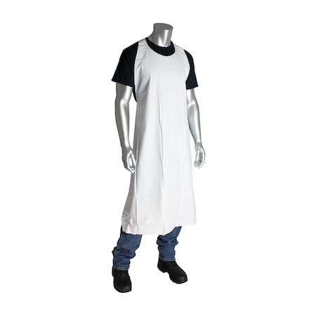 Pip Pot Sink Vinyl Apron, 75 Mil, White, PK12, Vinyl (PVC), White, 45 in, 35 x 45 in 200-07501