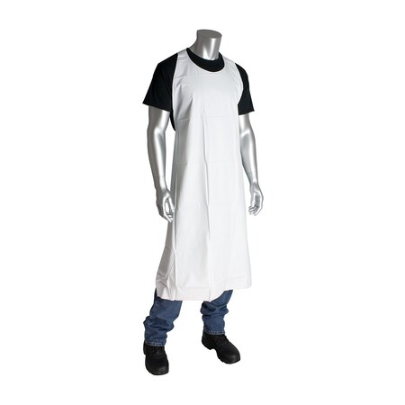 Pip Pot Sink Vinyl Apron, 75 Mil, White, PK12, Size: 35" x 45" 200-07501