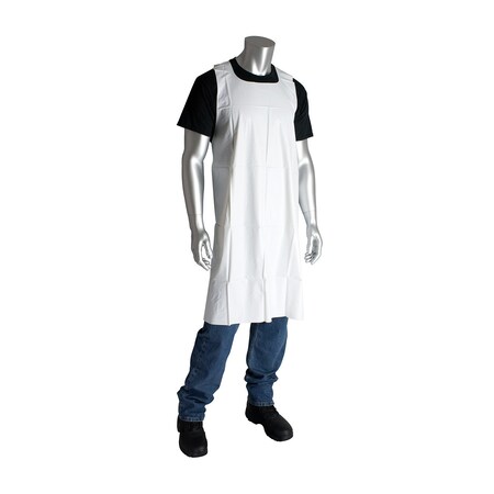 Pip Pot Sink Vinyl Apron, 75 Mil, White, PK12, Size: 35" x 36" 200-08001