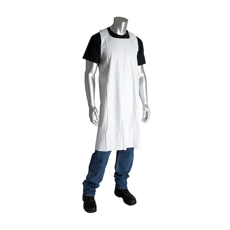 Pip Pot Sink Vinyl Apron, 75 Mil, White, PK12, Vinyl (PVC), White, 36 in, 35 x 36 in 200-08001