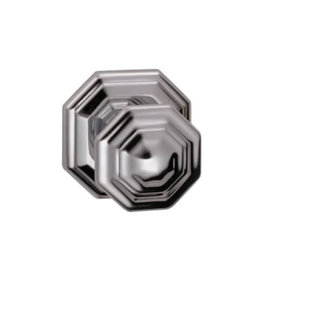 Omnia Knob 2-5/8" Rose Priv 2-3/4" BS T 1-3/8" Doors Bright Chrome 201 201/00A.PR2