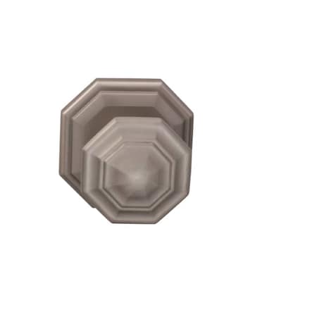 Omnia Knob 2-5/8" Rose Priv 2-3/8" BS T 1-3/8" Doors Satin Nickel 201 201/00.PR15