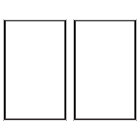 Great Papers Invitation, Engraved Border, 8.5"x5, PK50 20103854